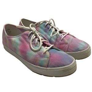Keds Womens Sz 10 Ready to Wear Canvas Shoes Sneakers Lace up Low top Tie Dye